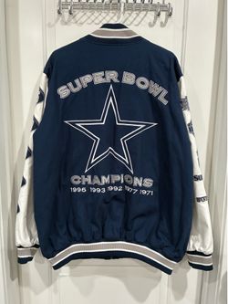 NFL Dallas Cowboys 5-Time Super Bowl Champions Varsity Jacket Size XL