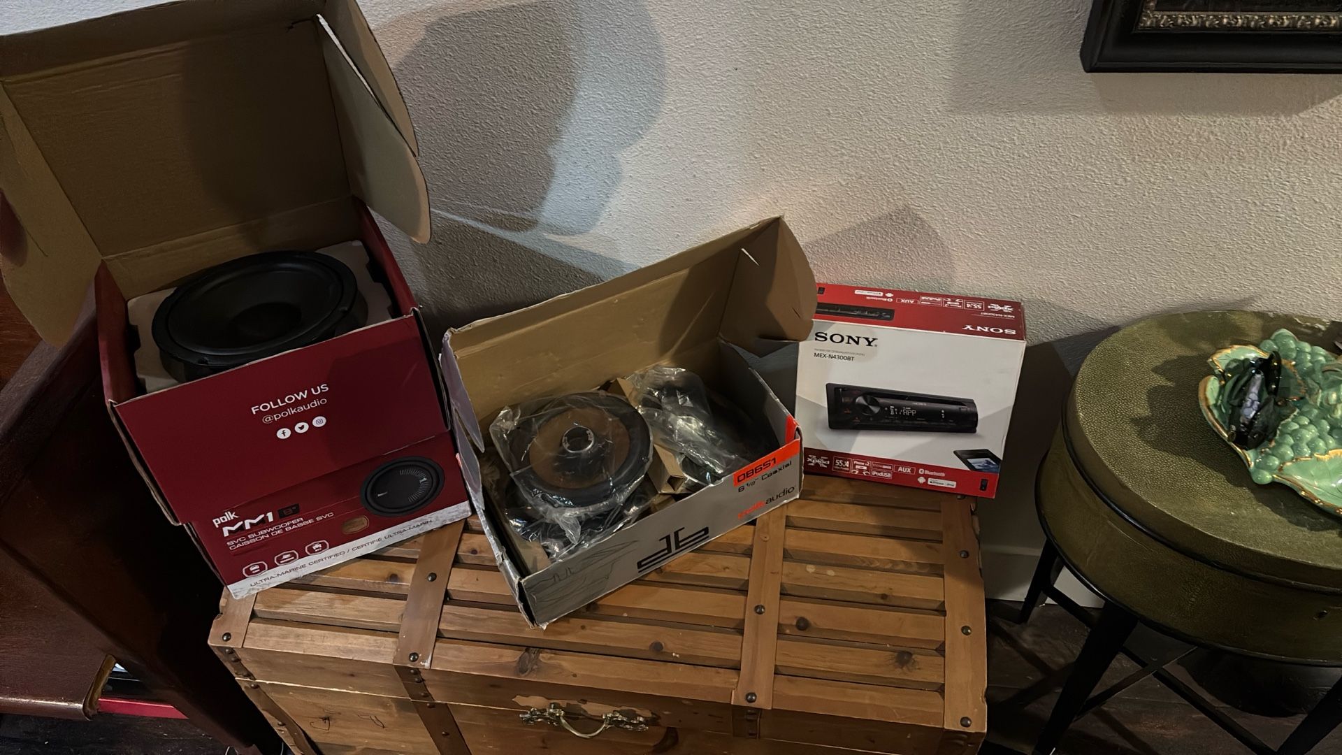 Polk Audio And Sony 8 Inch Submarine Style 6.5 Co-Axle
