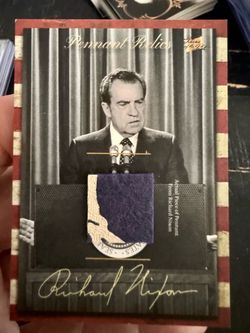 🇺🇸 RICHARD NIXON AUTHENTIC PENNANT CLOTH RELIC