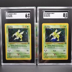 Scyther Jungle Holo Unlimited SGC Graded 