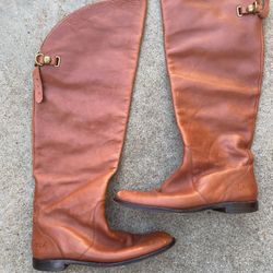 COACH Cognac Boots - Size 8 