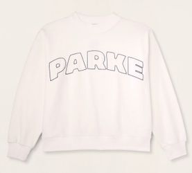 Parke x Target Women's Mockneck Pullover Sweatshirt Cream L/XL NWT Viral Rare