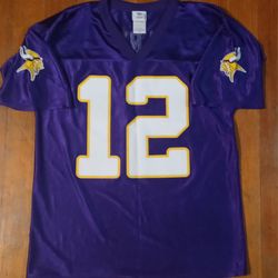 Percy Harvin Men's Size Medium Purple 12 Florida Minnesota Vikings Vintage Jersey NFL 