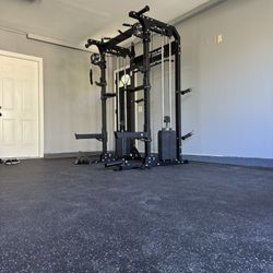 8mm Rubber Gym Flooring Mats - Durable, Multi-Speckle Design - Free Delivery