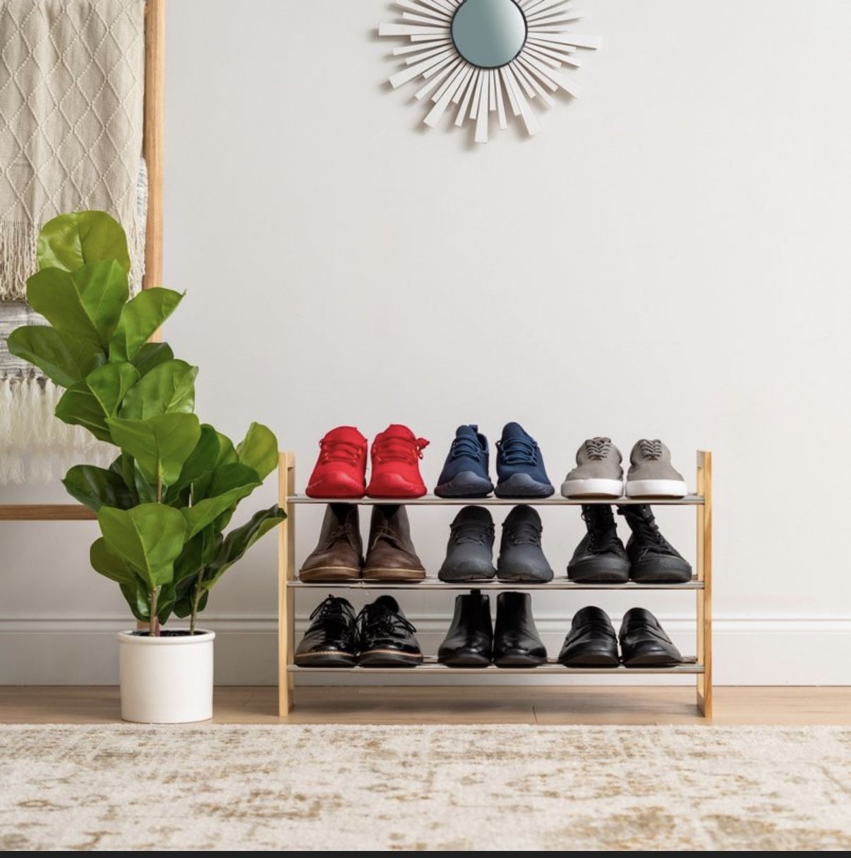 Expandable 3-tier Shoe Rack