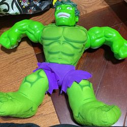 The hulk superhero friends great condition still talks smoke-free