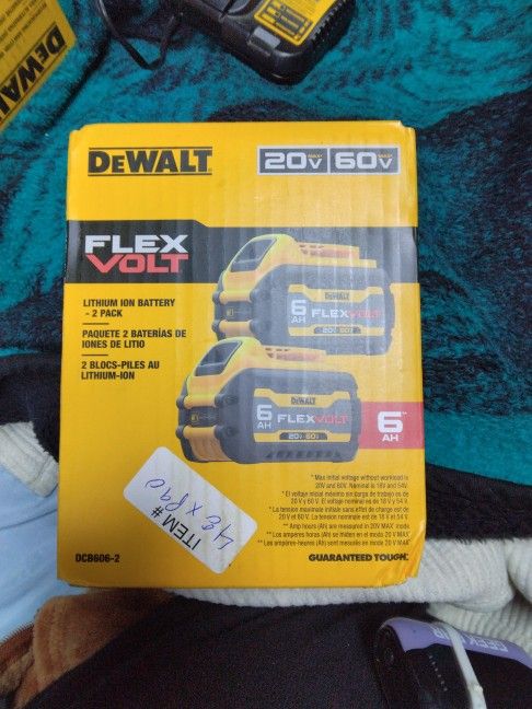 DeWalt Flex Volt Battery 2pk