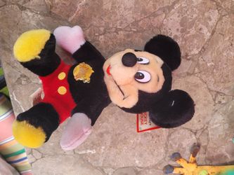 Vintage Disney Mickey Mouse Plush Stuffed Toy