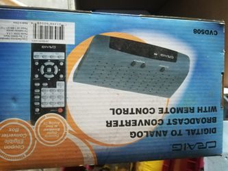 Craig Electronics CVD508 Digital to Analog Broadcast Converter with Remote Control

￼

￼


