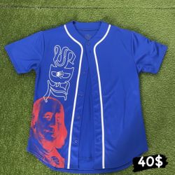 blue SDL blue baseball jersey  Size L