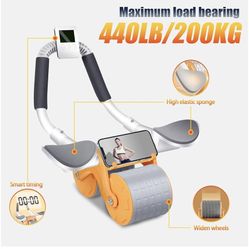 Ab Roller Wheel, Automatic Rebound Abdominal Wheel Abs Workout Equipment