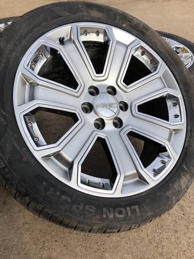 New 22” Denali Rims and Tires 6 Lug Wheels Chevy Silverado Sierra 22s