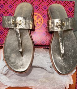 Tory Burch Metallic Sandals