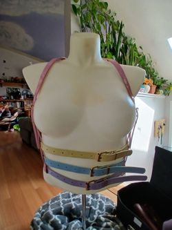Multicolored pastel harness