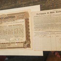 X2 Antique Baltimore & Ohio Railroad Documents
