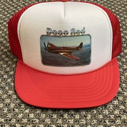 Vtg Dago Red Air Racing Trucker Hat