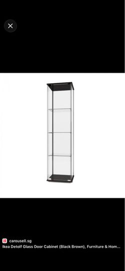 IKEA DETOLF Glass Display Cabinet x2