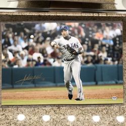 Adrian Beltre Signed Autographed 12x18 Photo Texas Rangers HOF 2024 Baseball PSA COA