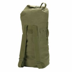 Large Green Canvas Army Duffle Bag Backpack Retail 50 Bucks Asking 20