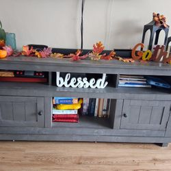60" Dark GRAY TV Stand 