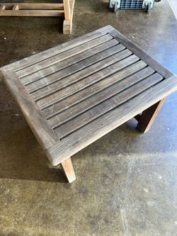 Solid Teak Side Table 24”x 20”