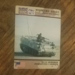 MILITARY ASSET PRO SET CARD!!! M113