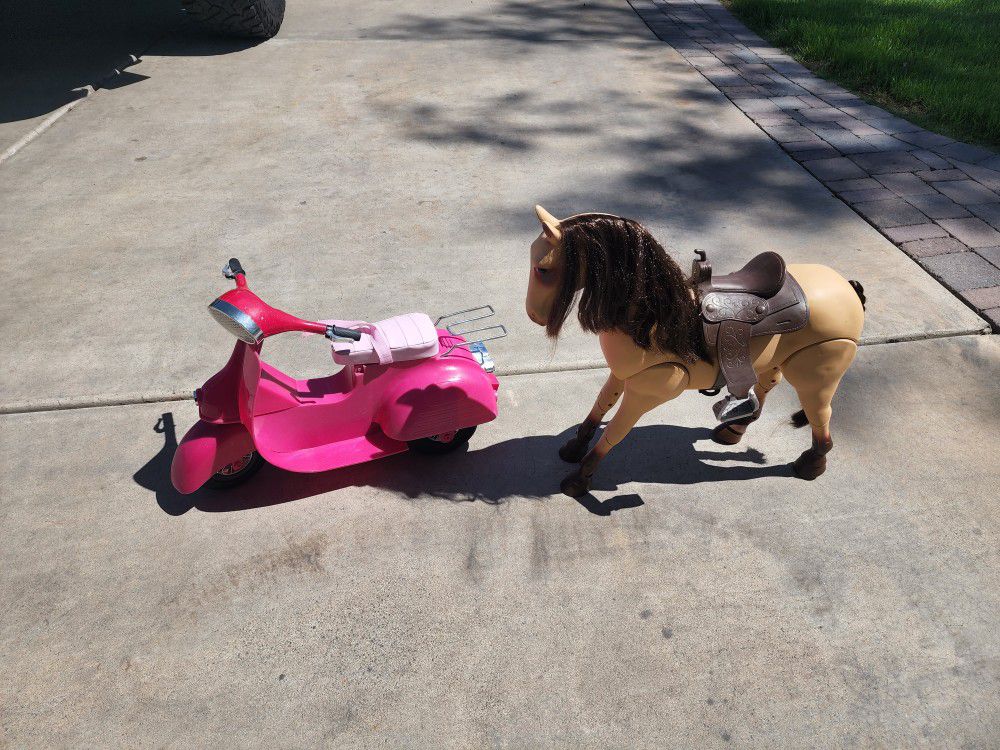 American Girl Doll Size Scooter And Horse $20.00