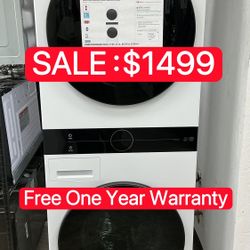 LG 2.4 cu. ft. Washer + 4.2 cu. ft. Ventless Electric Dryer - Free One Year Warranty 