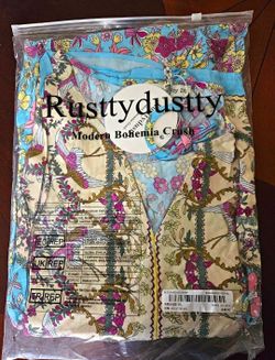 Rusttydustty Boho Floral Dress Size 2XL