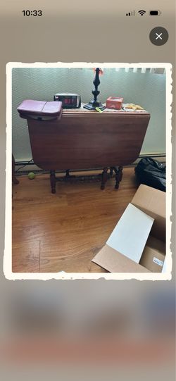 Antique drop leaf table