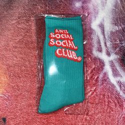 Anti Social Social Club Pop Up Socks Green 
