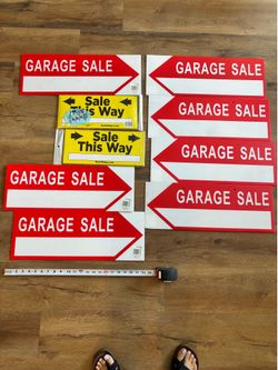 New Garage/Yard sale signs (9 total)