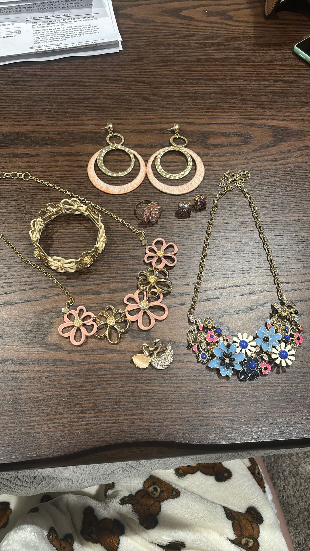 Flowery/ Girly Colorful Jewelry Set
