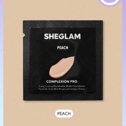 SHEGLAM Peach Foundation Sample 
