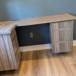 Custom Floating Corner Desk