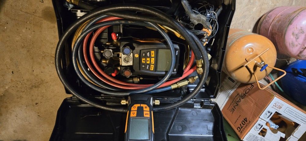 Testo Full Gauge Set , Vacuum Gauge And Hoses