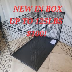 NEW In BOX  XXL'XXXL dog Crate 2 Door Foldable Portable Animal Cage & Tray Indoor Outdoor Pet Kennel Jauala De Mascota  $100/ New Pet Packages  $150 