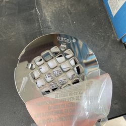 2" PVC No-Calk Shower Drain with Stainless Steel Strainer