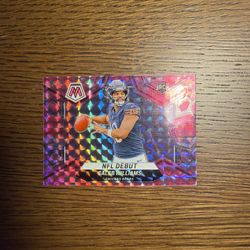 CALEB WILLIAMS ROOKIE PINK CAMO MOSAIC NFL DEBUT 