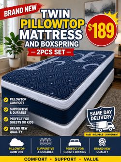 🟢NEW PILLOWTOP SET $189