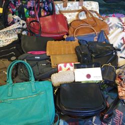 Huge Bundle Of Purses And Handbags 