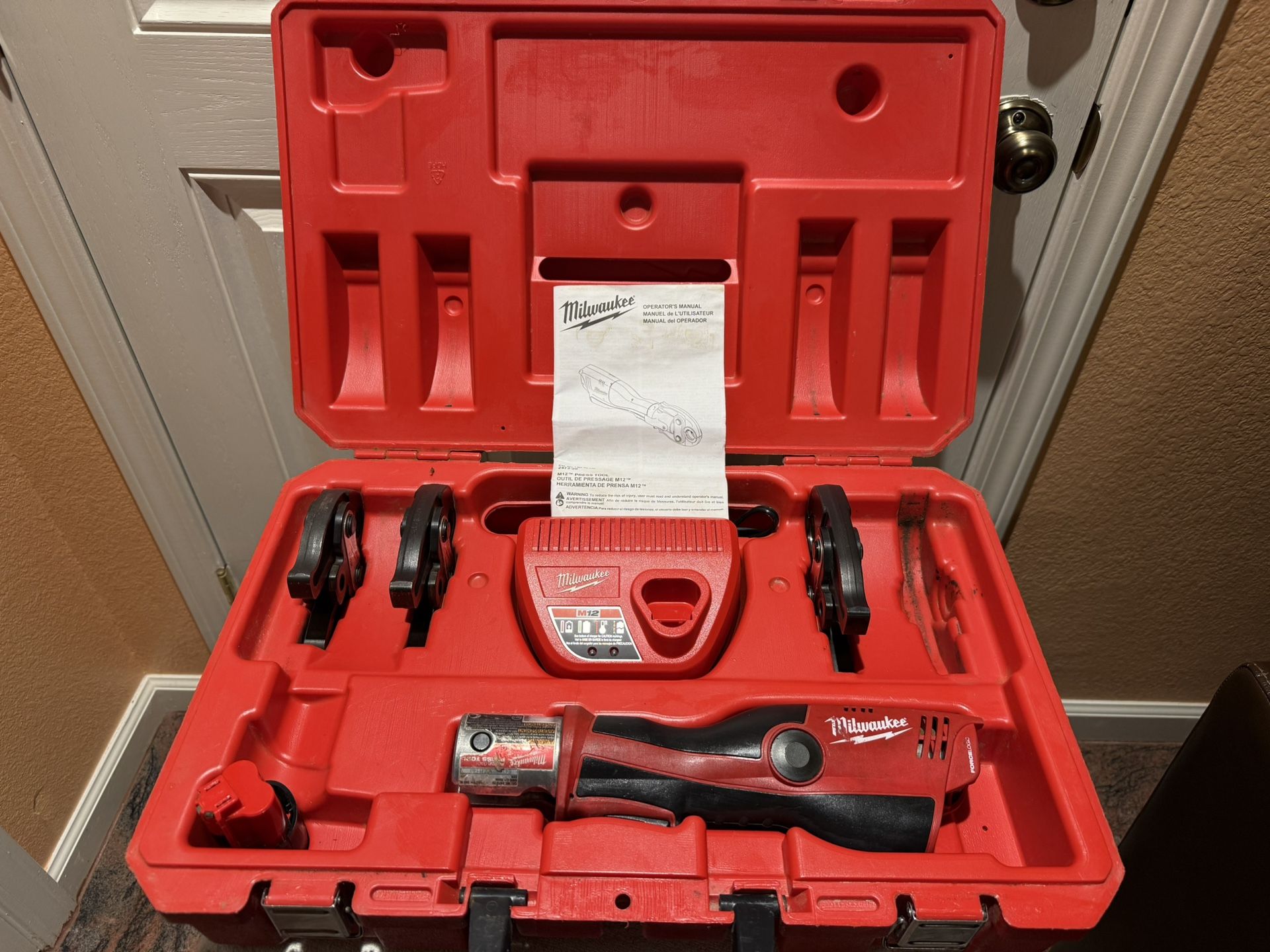 Milwaukee Press Tool Kit ( Read Description Below )