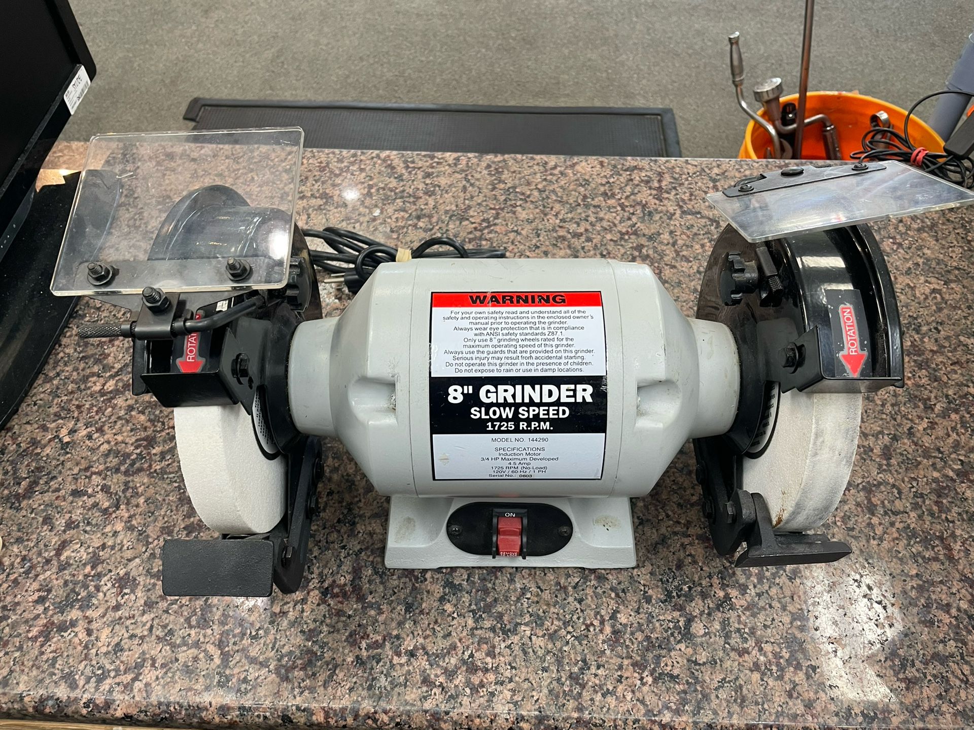 8” Bench Grinder Slow Speed