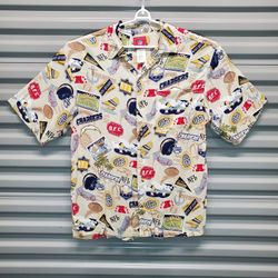 Vintage 2005 San Diego Chargers NFL AOP Hawaiian Shirt - Men's Size L