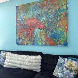 Sea creature painting - Original mixed media painting