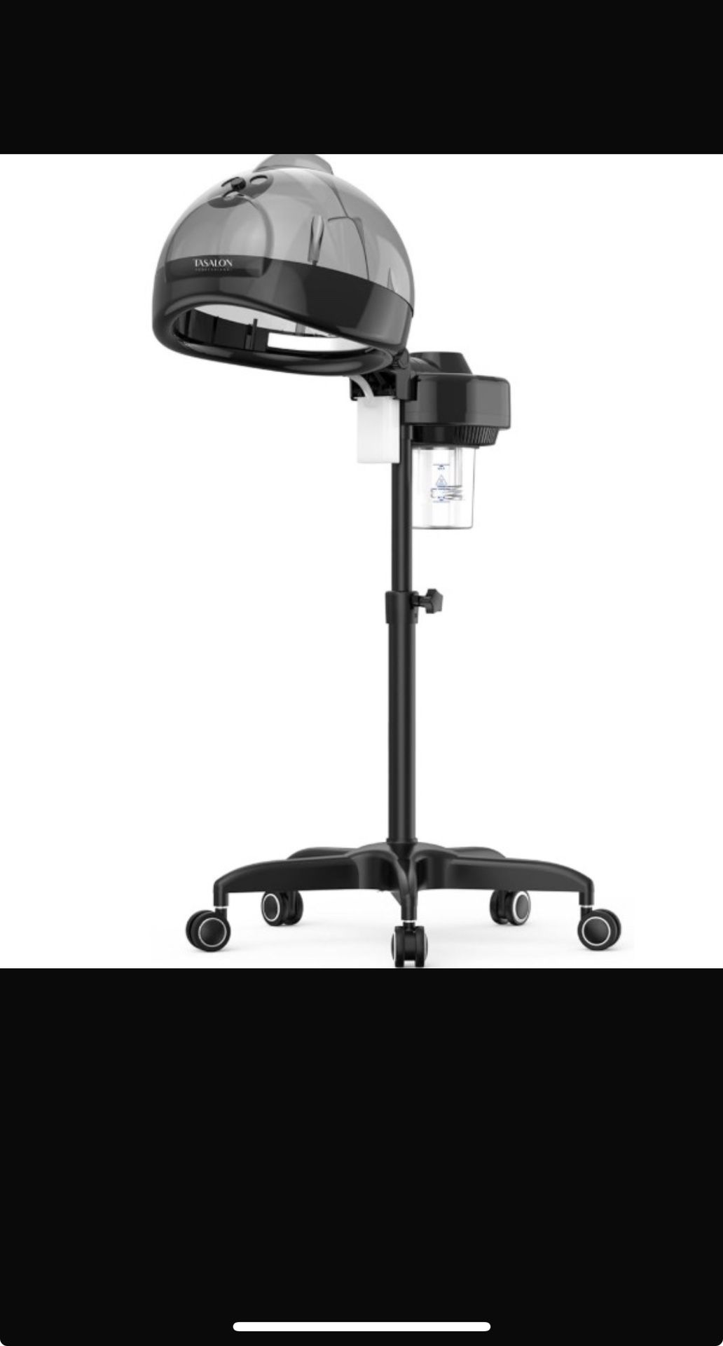 TASALON Professional Hair Steamer for Deep Conditioning, Hooded Dryer for Oil & Dye & Natural Hair, Mechanical Button & Knob Timing, Deep Moisturizing