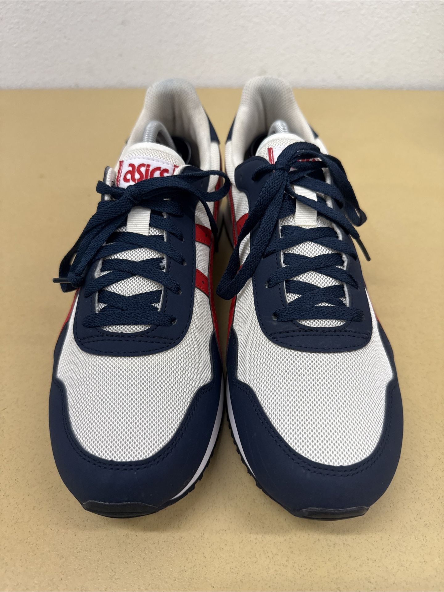 Size 10.5 - ASICS Tiger Runner Navy Cream Red