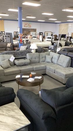 Blue Grey Sectional