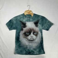 The Mountain Grumpy Cat T Shirt Mens Large Tie Dye Graphic Face Tee USA