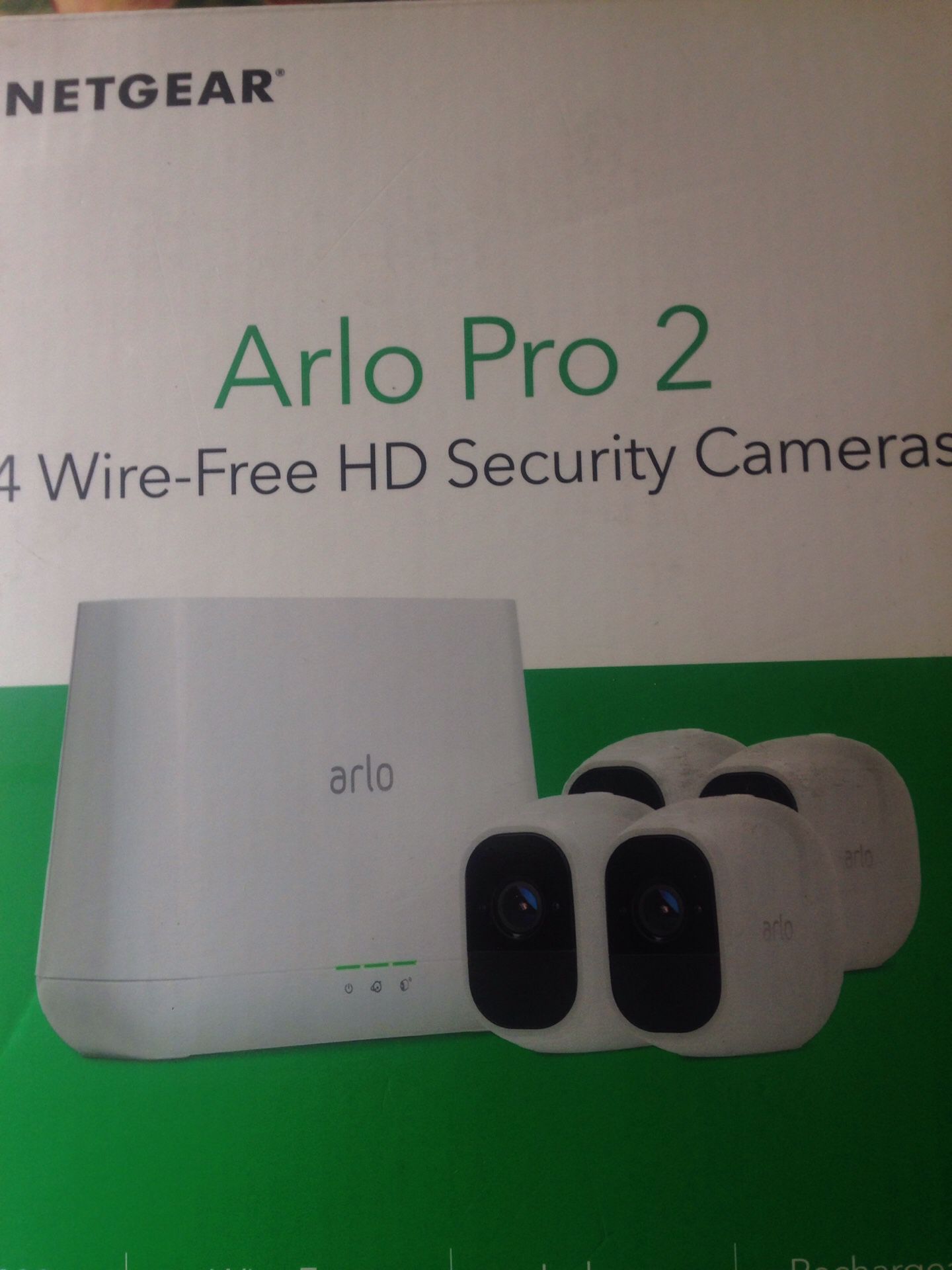 Arlo Pro 2 4 wire free HD security cameras
